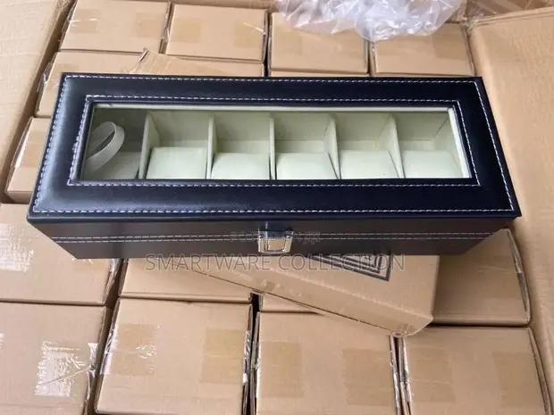 Luxury Watch Box – 6 Slots Watch Box Organiser For Leather in Dar es Salaam, Tanzania