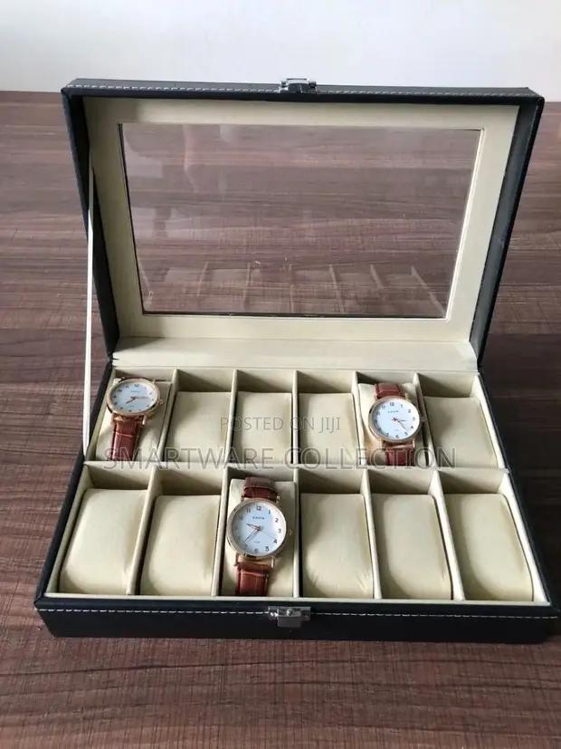 Men’s And Women’s Watch Box Holder Organizer Case 12 Slots in Dar es Salaam, Tanzania