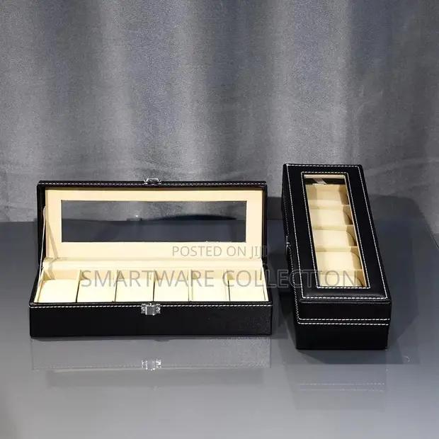 Watch Box Organizer For Men Watch Case Holder 6 Slots Box in Dar es Salaam, Tanzania