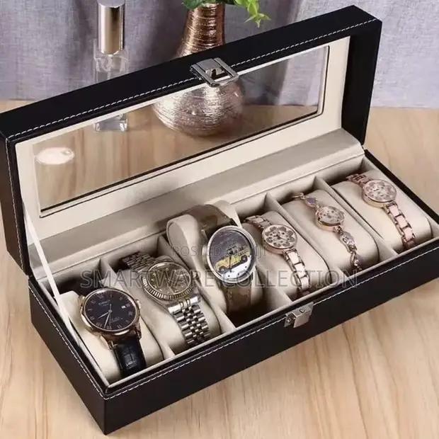 Watch Organizer Box Men And Women, PU Leather, Case Holder in Dar es Salaam, Tanzania
