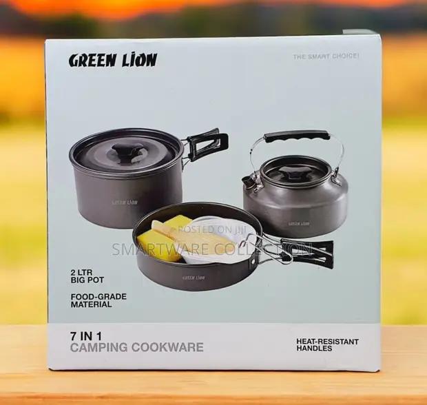 Green Lion 7 In 1 Camping Cookware – Black in Dar es Salaam, Tanzania