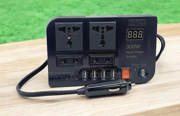 Ac Car Power Inverter Charger Adapter 4 Usb Ports, 3 Plugs in Dar es Salaam, Tanzania
