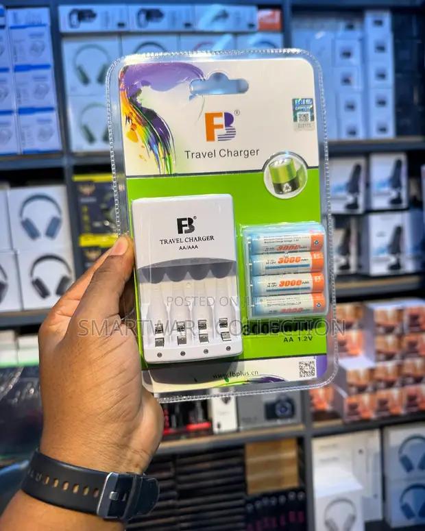 Charger With Rechargeable Aa Batteries (3000mah, Pieces) in Dar es Salaam, Tanzania