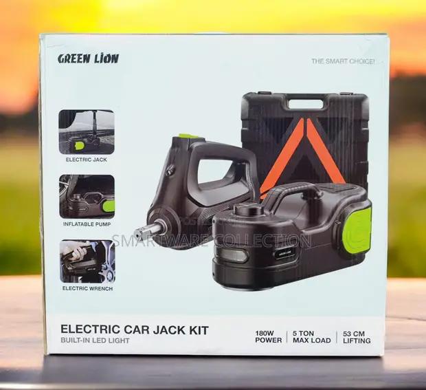 Green Lion Electric Car Jack Kit Built-in Led Light – Black in Dar es Salaam, Tanzania
