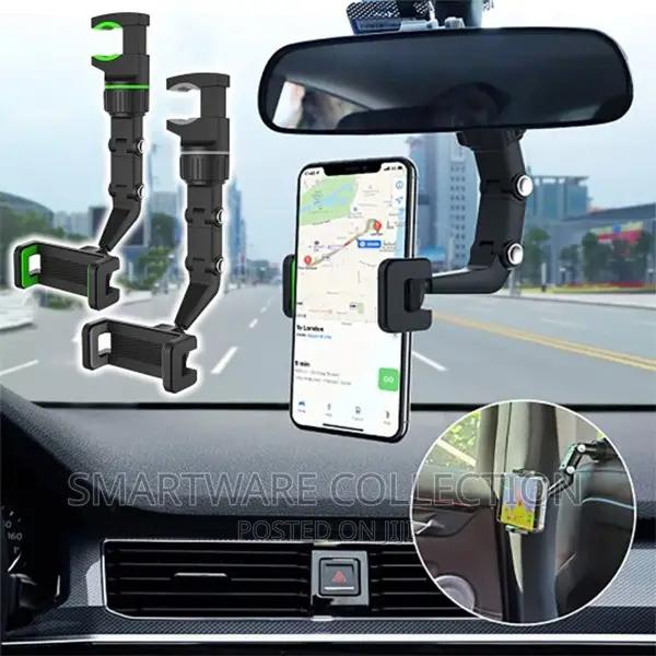 Rotatable Multifunctional Rear View Mirror Car Phone Holder in Dar es Salaam, Tanzania