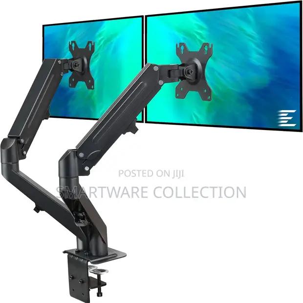 Dual Arm Computer Monitor Desk Mount Height Adjustable, Tilt in Dar es Salaam, Tanzania