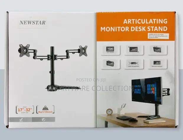 Dual Monitor Arm Stand Desk Freestanding Pc Screen Riser in Dar es Salaam, Tanzania