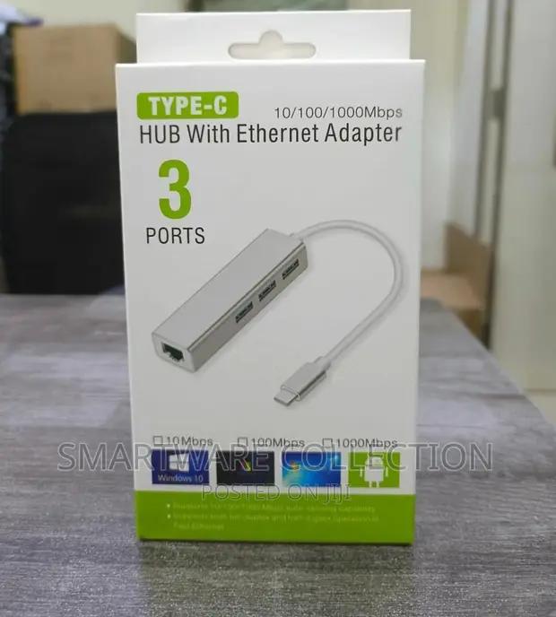 Ethernet Adapter, USB To RJ45 LAN Port With USB OTG Hub in Dar es Salaam, Tanzania