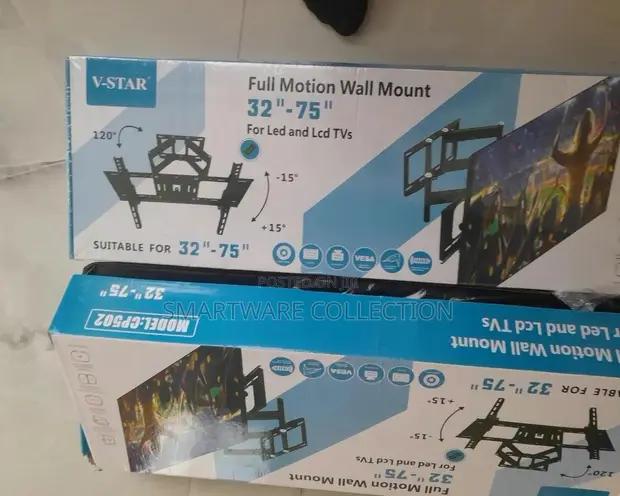Full Motion TV Wall Mount For 32-75 Inch TVS With Dual Arms in Dar es Salaam, Tanzania