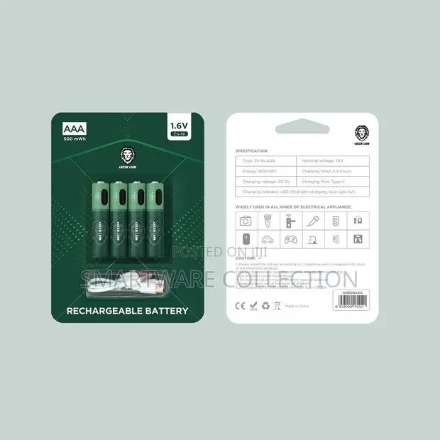 Green Lion Alkaline Battery AAA (4pcsPack) 271400mah  1.5V in Dar es Salaam, Tanzania