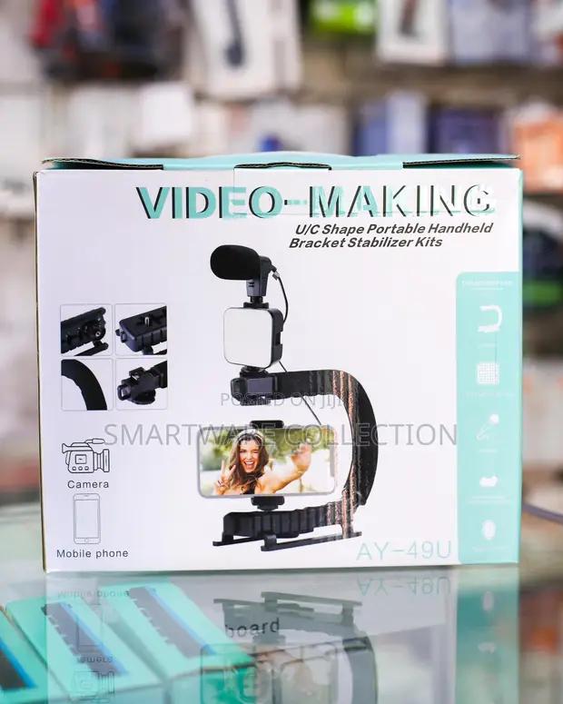 Handheld Vlog Bracket Stabilizer Kit With Led Video Light in Dar es Salaam, Tanzania