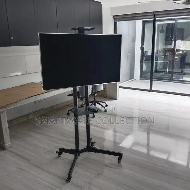 Mobile TV Cart With Wheels Monitor TV Holder With Tray in Dar es Salaam, Tanzania
