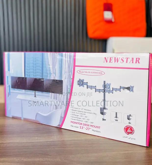 Newstar Triple Desk Mount For Three 13-27 Monitor Screens in Dar es Salaam, Tanzania