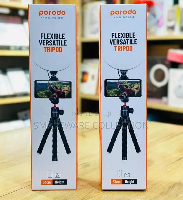 Porodo Flexible Versatile Tripod, 360° Panoramic Head in Dar es Salaam, Tanzania