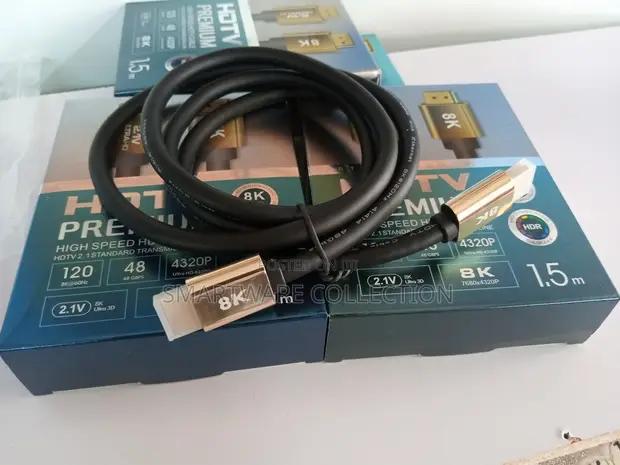 1.5 M HDMI Cable High Speed HDMI Cord For HDTV 3D Ps5 PC in Dar es Salaam, Tanzania