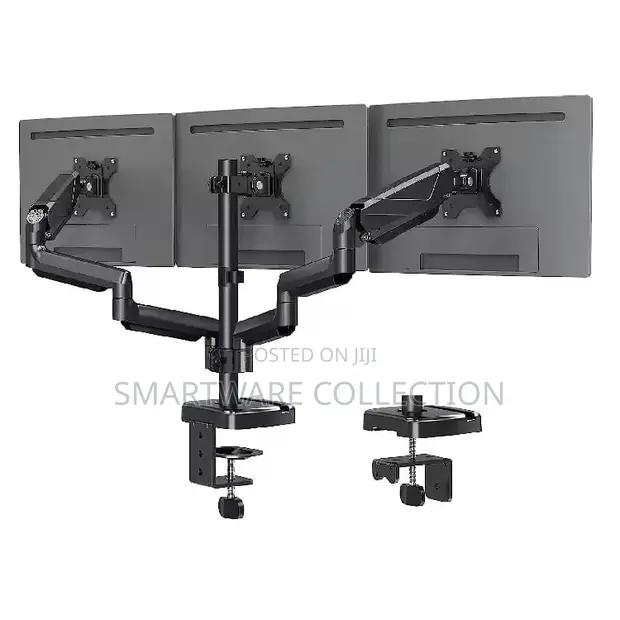 Triple Monitor Mount Screens Up to 27 Locking Center Mount in Dar es Salaam, Tanzania