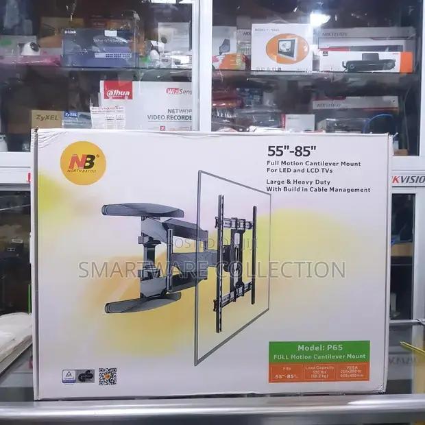 TV Monitor Full Motion Wall Mount 55-85 50kg Max in Dar es Salaam, Tanzania