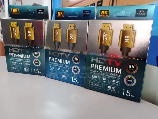 1.5 Meter HDMI Cable High Speed, Gold Connectors, in Dar es Salaam, Tanzania