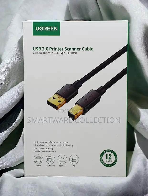 Ugreen Printer Cable 1.5m, High Speed Type A To B 2.0 Male in Dar es Salaam, Tanzania
