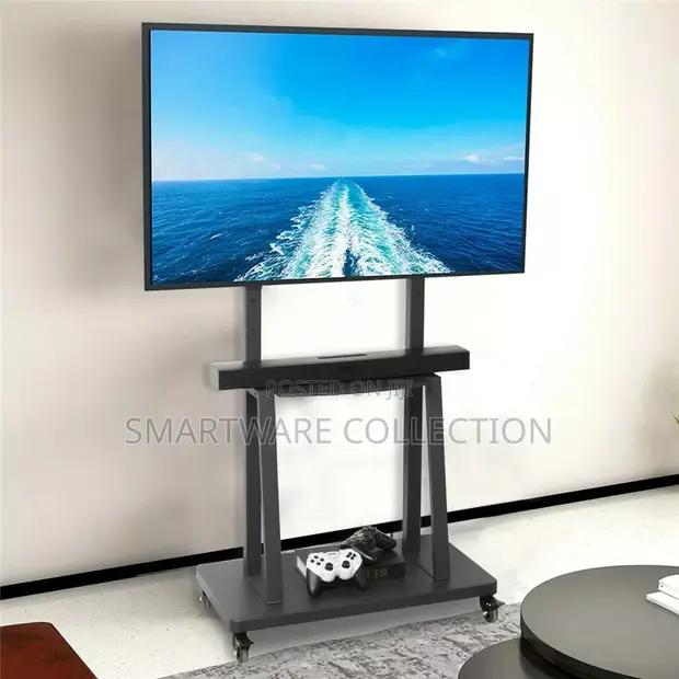 32-75 Inch Heavy Duty Mobile TV Cart Rolling Floor TV Stand in Dar es Salaam, Tanzania