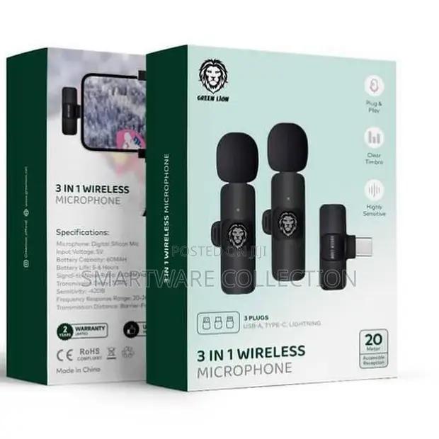 2 PCS Wireless Lavalier Microphone With Noise Reduction in Dar es Salaam, Tanzania