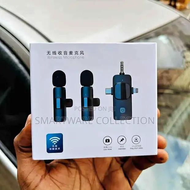 3-in-1 Wireless Lavalier Microphone With Noise Canceling in Dar es Salaam, Tanzania
