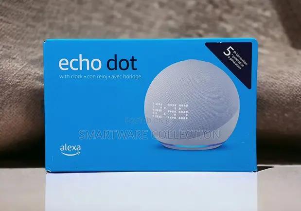 Amazon Echo Dot With Clock Smart Speaker, Alexa -cloud Bl in Dar es Salaam, Tanzania