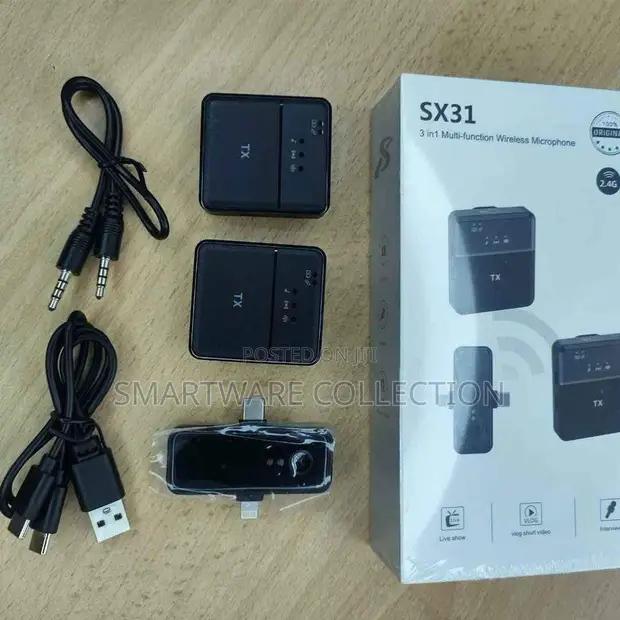 Dual Wireless Microphone, Noise Cancellation HD Voice Record in Dar es Salaam, Tanzania