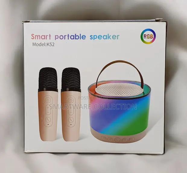 Karaoke Speaker With Bluetooth 2 Mics Kids Singing Lights in Dar es Salaam, Tanzania