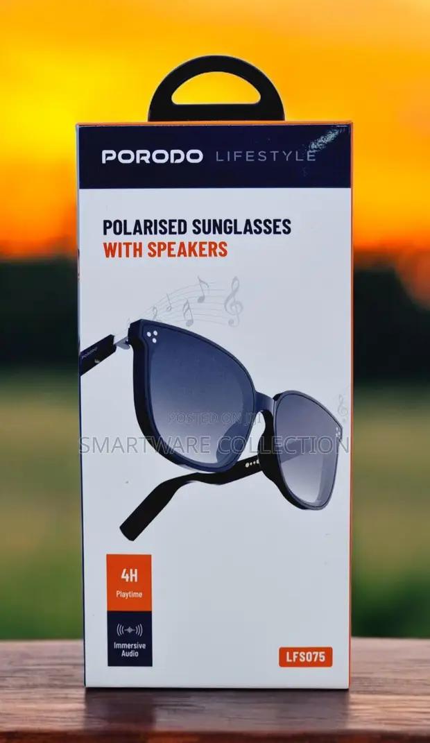 Porodo Polarized Sunglasses With Speaker, 160 H Standby in Dar es Salaam, Tanzania