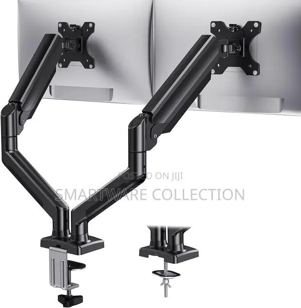 Adjustable Dual Monitor Mount for 2 Monitors Up to 27 Inches in Dar es Salaam, Tanzania