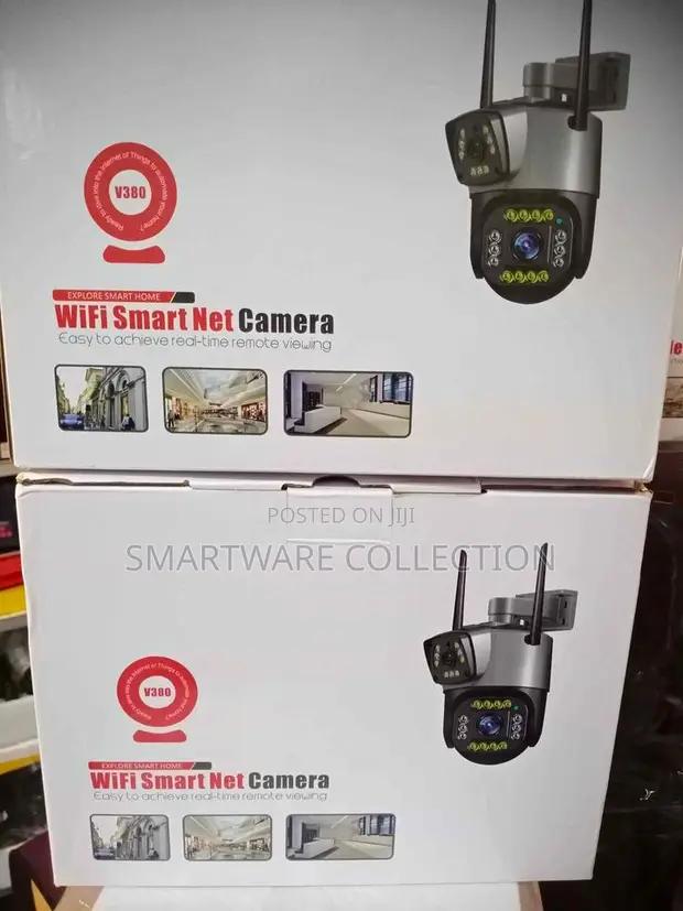 4G Sim Card CCTV IP Cam Dual Lens Wifi Solar Security Camera in Dar es Salaam, Tanzania