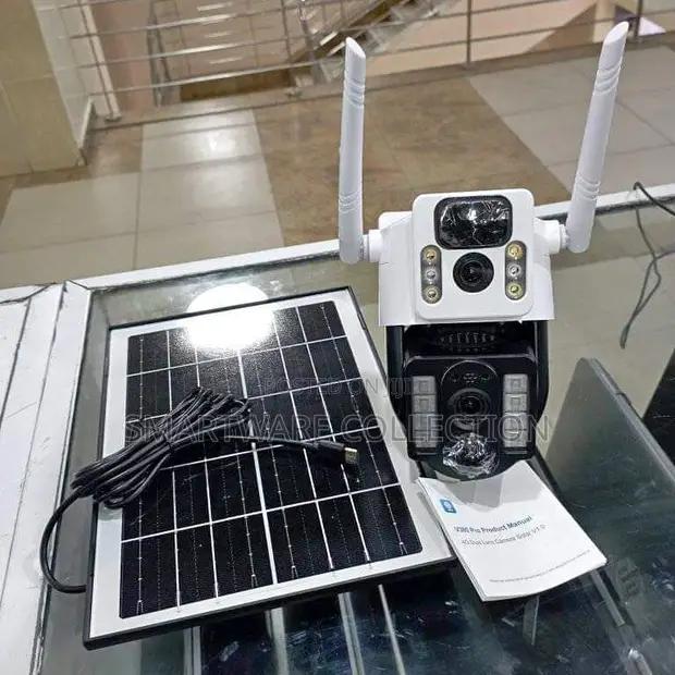 4G Sim Dual Lens Solar Panel Camera Outdoor CCTV Cameras in Dar es Salaam, Tanzania