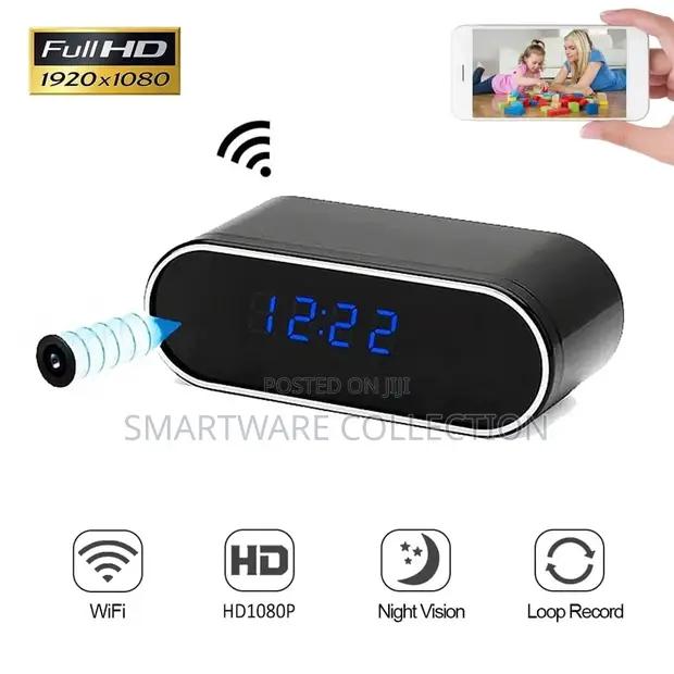 HD 1080P Wifi Alarm Clock Camera Wireless Security Monitor in Dar es Salaam, Tanzania