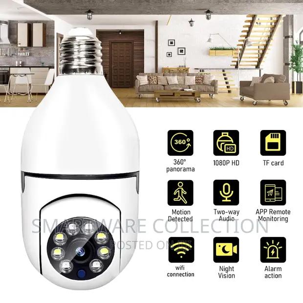 Light Bulb Camera 1080P, E27 Smart Bulb 360 Security Camera in Dar es Salaam, Tanzania