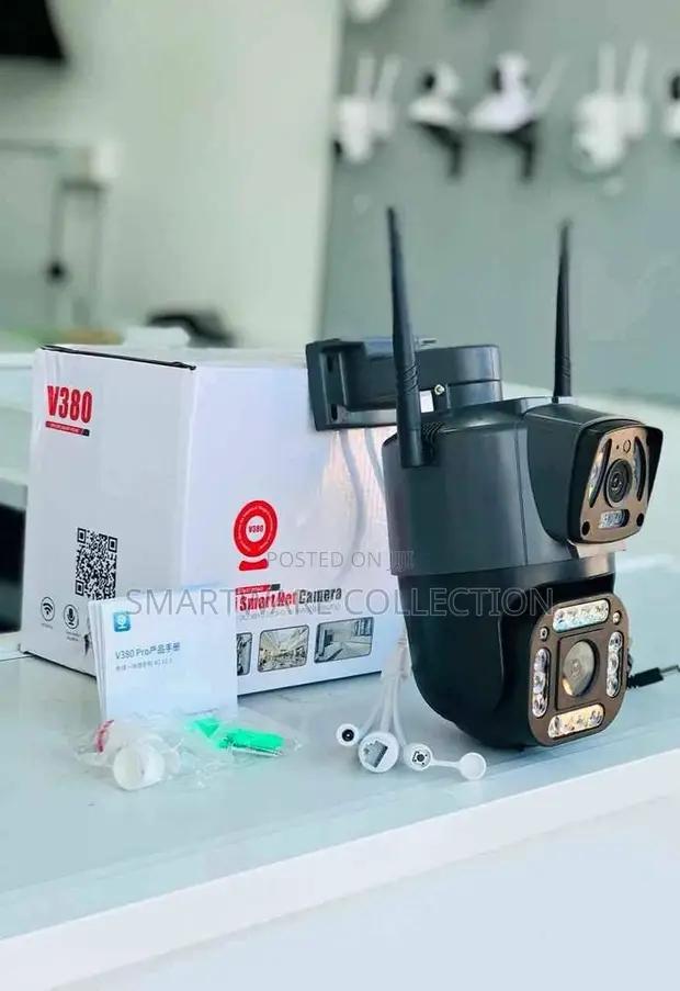 New Dual Lens 4G SIM Card V380 PTZ Outdoor Solar Camera in Dar es Salaam, Tanzania
