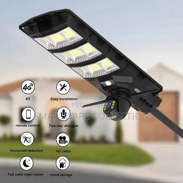 Camera 4G Solar CCTV Camera On LED Solar Street Lamp HD in Dar es Salaam, Tanzania