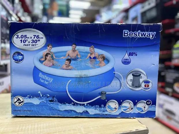 Bestway 10ft Fast Set Inflatable Swimming Pool Outdoor in Dar es Salaam, Tanzania
