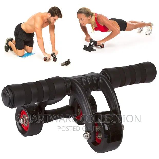 Health Fitness 4-wheel AB Roller With Knee Mat And Floor in Dar es Salaam, Tanzania