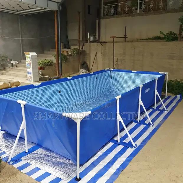 Metal Frame Above Ground Swimming Pool, Family Outdoor Pool in Dar es Salaam, Tanzania