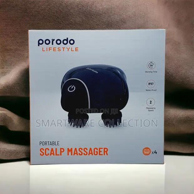 Porodo Lifestyle Portable Scalp Massager – Black in Dar es Salaam, Tanzania