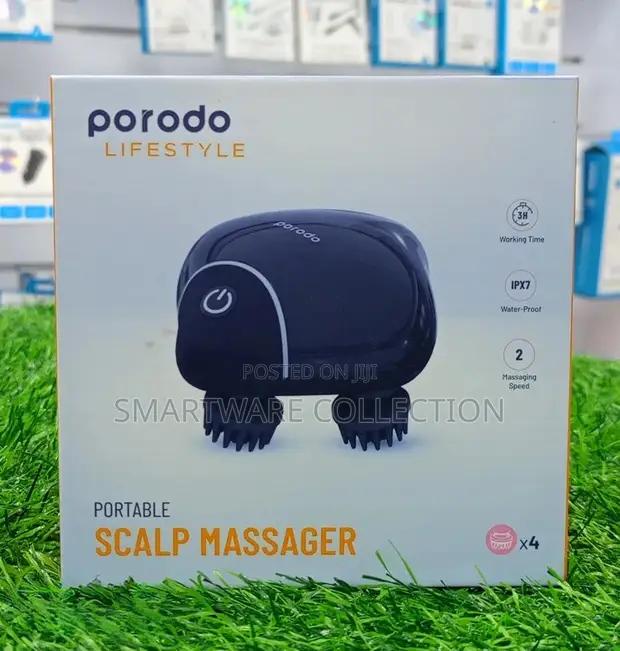 Porodo Scalp Massager 1200mah 3h Worktime 4 Rotating Heads in Dar es Salaam, Tanzania
