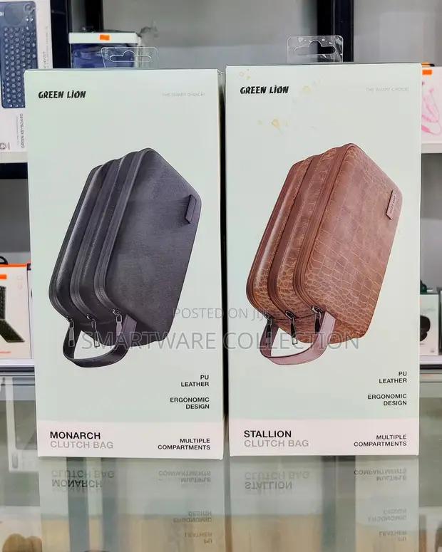 Green Lion Stallion Clutch Bag, Mesh Pockets, Sturdy Handle in Dar es Salaam, Tanzania