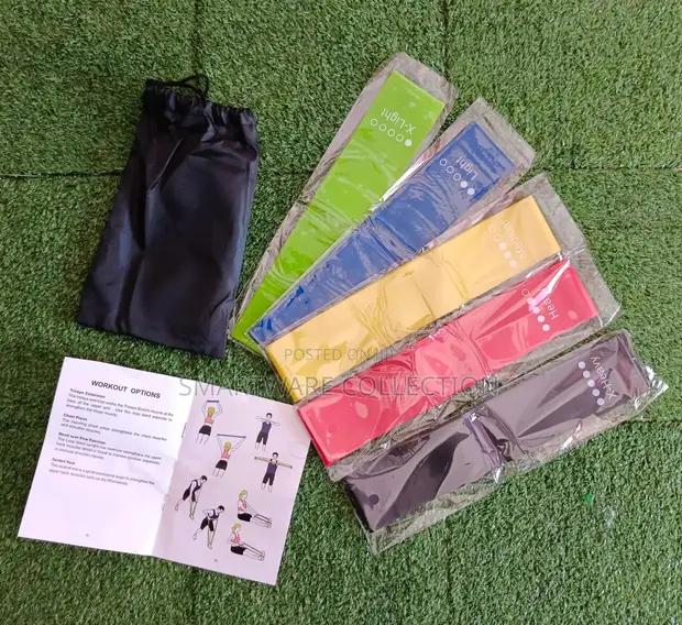 Resistance Loop Bands, Exercise Bands Set Of 5 Rubber in Dar es Salaam, Tanzania