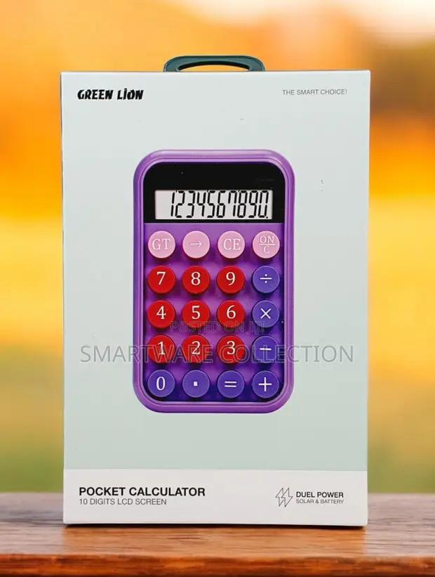 Green Lion Pocket Calculator, Solar Battery Dual Power in Dar es Salaam, Tanzania