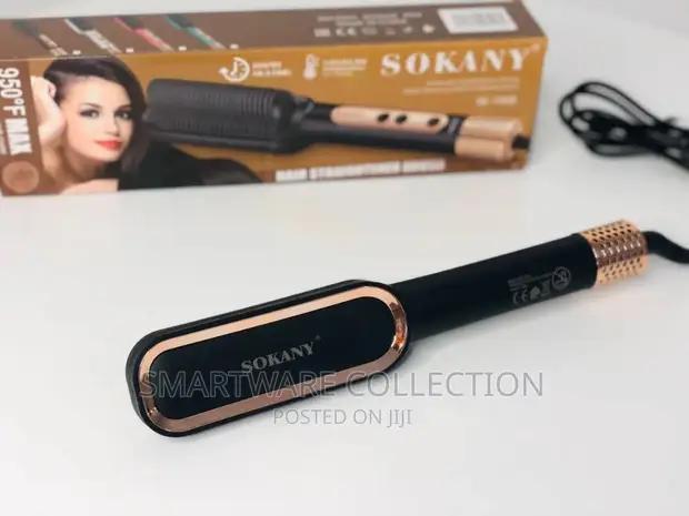 Hair Straightener Brush, Ionic Hair Straightener Fast Heat in Dar es Salaam, Tanzania