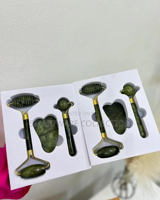 Jade Roller For Face, Neck, Puffy Eyes – Facial Massager Set in Dar es Salaam, Tanzania