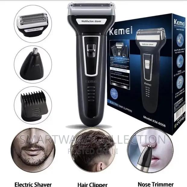 Kemei Professional 3 In 1 Hair Clipper – Rechargeable Shaver in Dar es Salaam, Tanzania