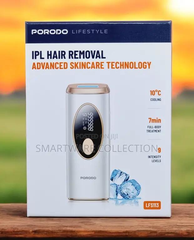 Porodo Ice-cooling Ipl Hair Removal Laser With Uk Power Plug in Dar es Salaam, Tanzania