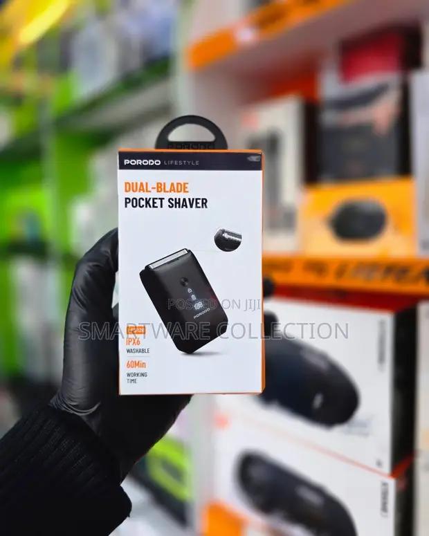 Porodo Lifestyle Dual-blade Pocket Shaver Ipx6 Waterproof in Dar es Salaam, Tanzania